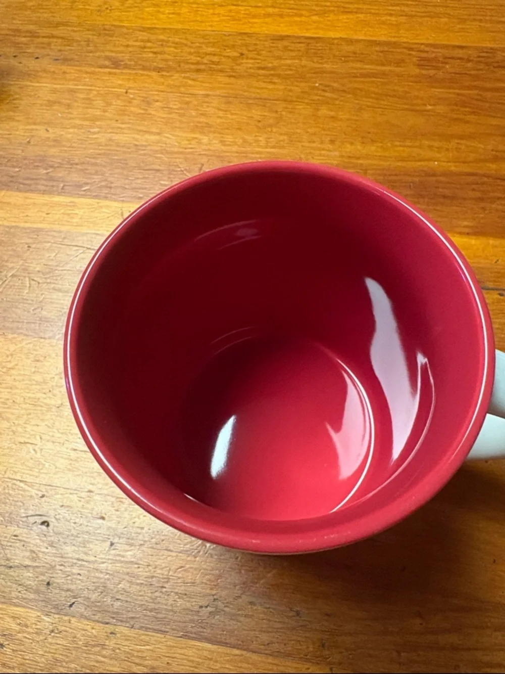 Wondershop White Mug with Red Interior and Gingerbread Graphic